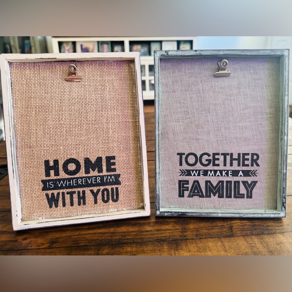 Rustic Home Accent Frames - Set of 2 - Picture 1 of 6
